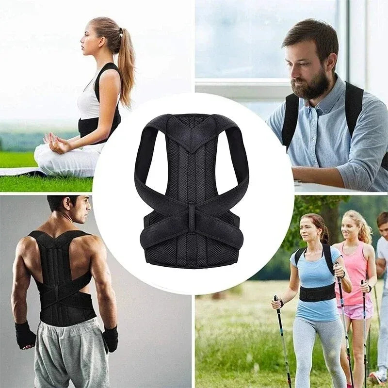 Back Posture Brace Clavicle Support, Stop Slouching And Hunching, Adjustable Back Trainer Unisex, Order A Size Up