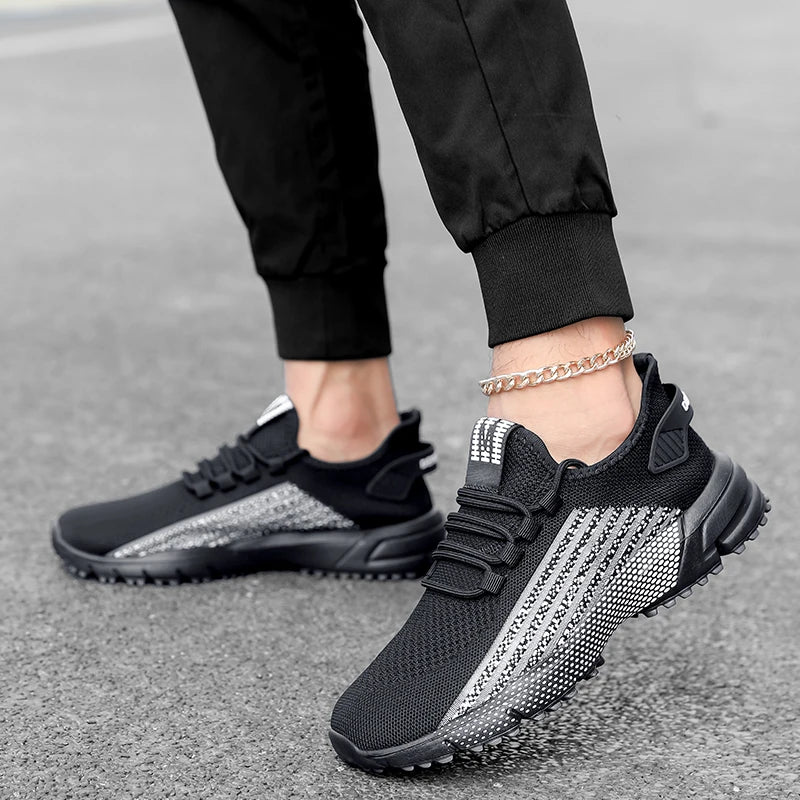 Men's Fitness Shoes Summer New Breathable Comfort Mesh Fitness Training Sports Shoes Street Trendy Fashion Road Running Shoes