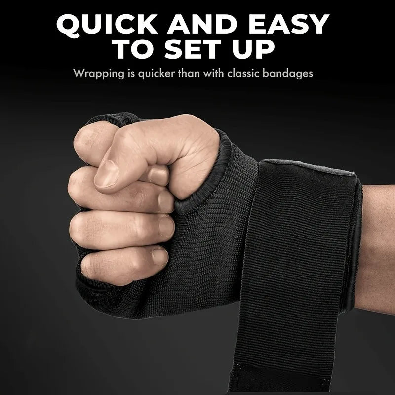 Mma Half-Finger Boxing Gloves Thickened Foam Padding Gym Sanda Muay Thai Fighting Training Hand Wrap Inner Gloves