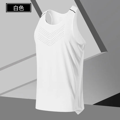 Fitness Vest Men Marathon Lightweight Women Racerback Couple Running Quick Dry Tank Tops Gym Clothing Traning Sports Singlet Man