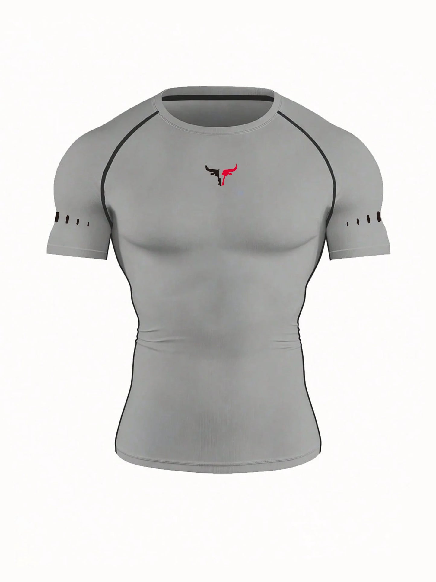 Men's Compression T-Shirt Quick Dry Breathable Elastic Gym Tee Multi Colors Available for All Seasons Running Fit Single Piece