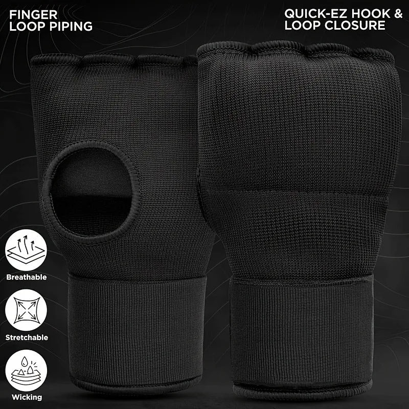 Mma Half-Finger Boxing Gloves Thickened Foam Padding Gym Sanda Muay Thai Fighting Training Hand Wrap Inner Gloves