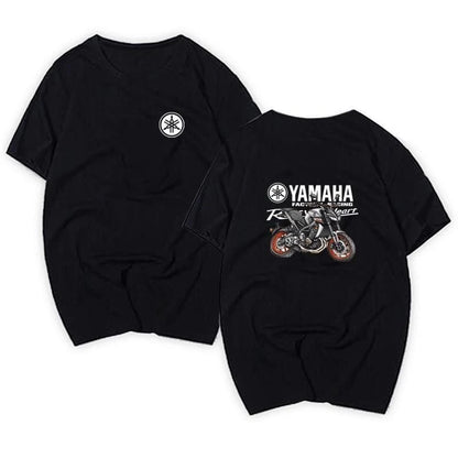 Yamaha Motorcycle Riding Clothing for Men and Women, Half-sleeved and Short-sleeved Summer T-shirts