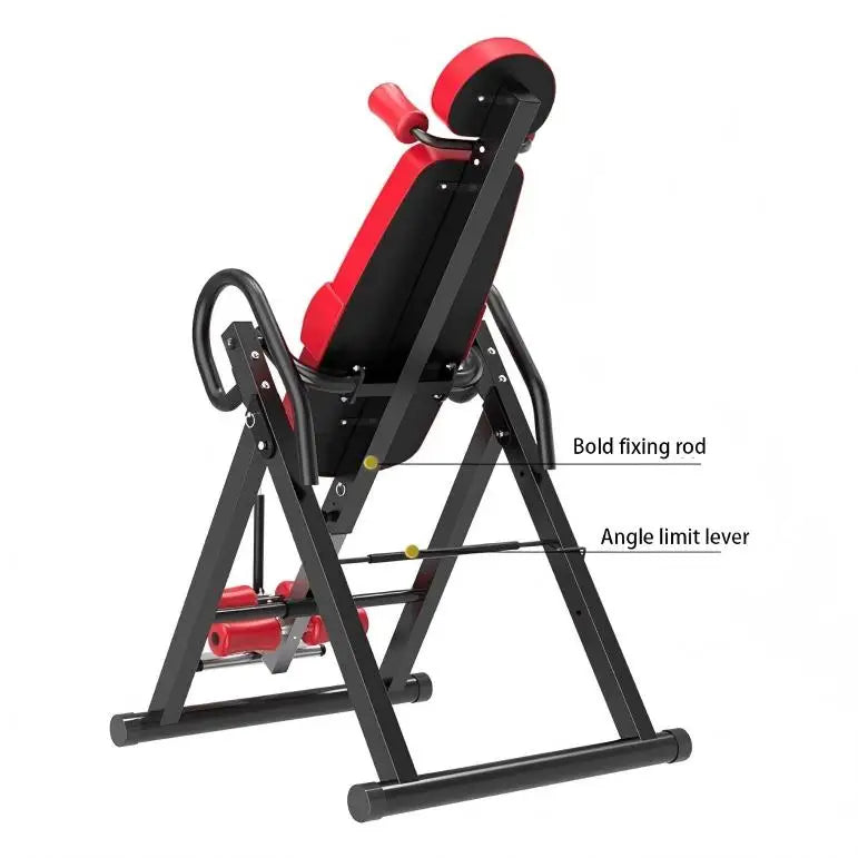 ONESTARSPORTS New Arrival Steel Square Tube Foldable Gym Trainer Inversion Table 200KG Capacity Waist Back Pain Relief Sports