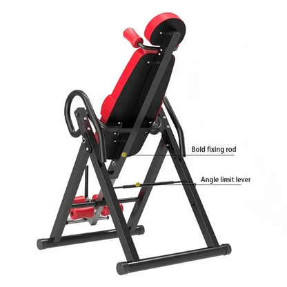 ONESTARSPORTS New Arrival Steel Square Tube Foldable Gym Trainer Inversion Table 200KG Capacity Waist Back Pain Relief Sports