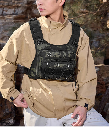 Running Chest Pack Hydration Vest For Cycling Hiking Bicycle Race Marathon Bag Men Women Sports Tactical Pouch Camping Backpack