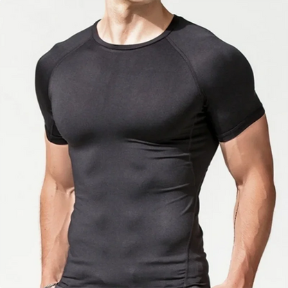 Men's Compression T-Shirt Summer Sportswear Running T shirt Elastic Quick Dry Sport Tops Tee Athletic Gym Workout T Shirts Men