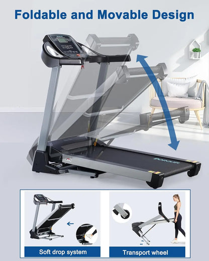 Foldable Treadmill,Auto Incline & Heavy Duty & Wide Belt,Home Workout, Custom
