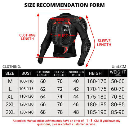 Motocross Armor Wear-Resistant Motorcycle Protector Anti-drop Motocross Enduro Riding Protective Motorcycle Equipment Full Body