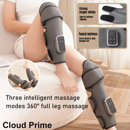 Electric Leg Massager Cordless Hot Compress Air Pressure Massage Relax Muscles Relieve Fatigue Promote Blood Circulation