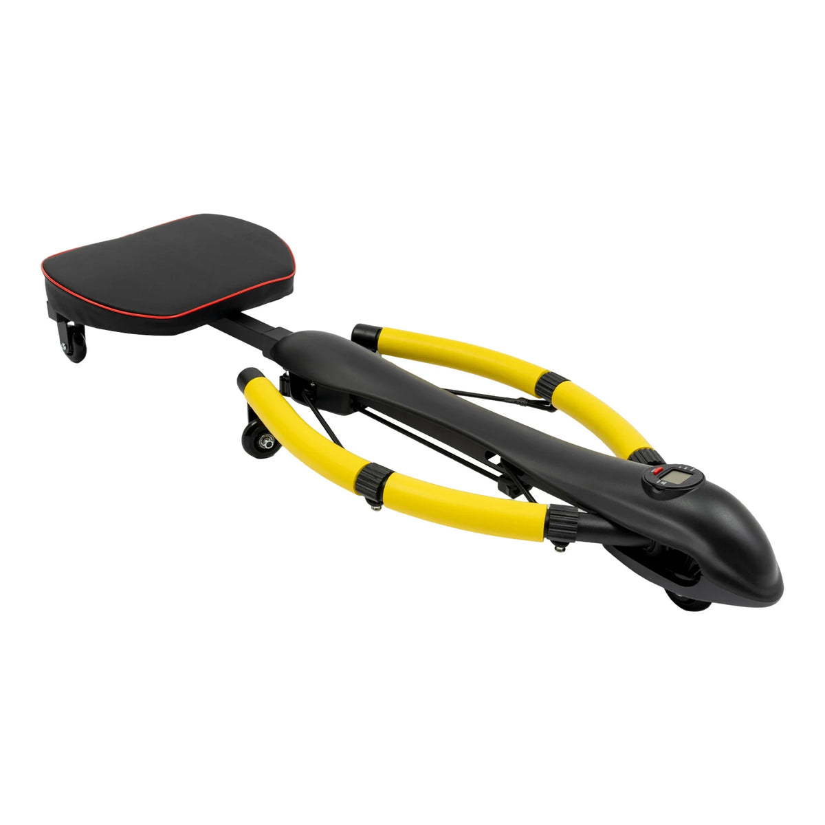 Dragonfly Ab Machine for Home Gym, Yellow Full Body Workout Equipment with Smart LCD Display & 3 Resistance Levels, 330 lbs Capacity Ab Cruncher Machine for Men Women Fitness