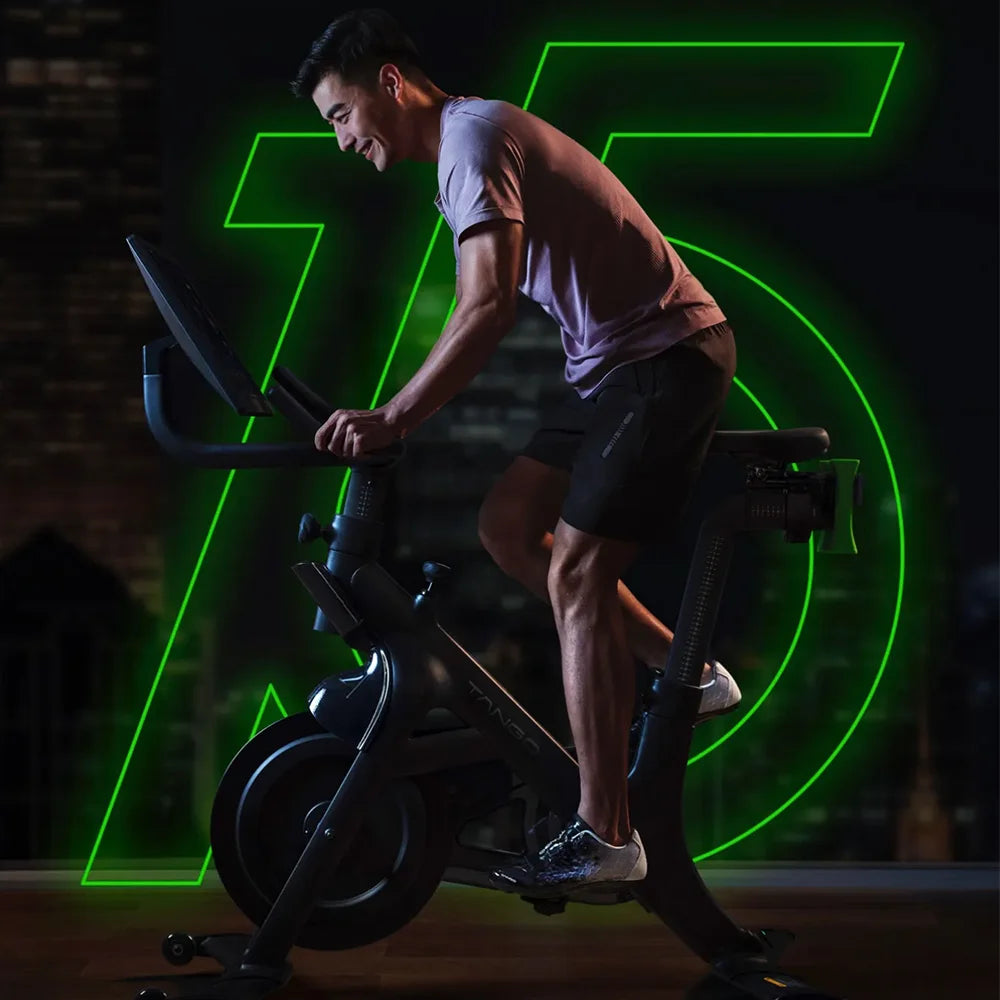 Home Gym Indoor Trainer Bike Stationary Indoor Cycling Spin Workout Bike Durable Metal Material for Home Use