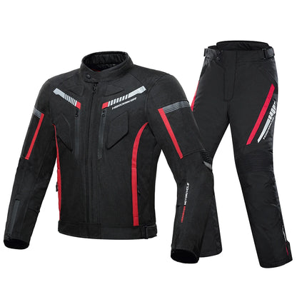 HEROBIKER Waterproof Motorcycle Jacket Man Racing jacket Wearable Motorcycle Pants Moto Jacket  With EVA Protection