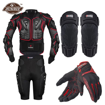 Motorcycle Jacket Full Body Armor Set Motorcycle Chest Armor Suit Motocross Racing Protective Gear Moto Protection S-5XL