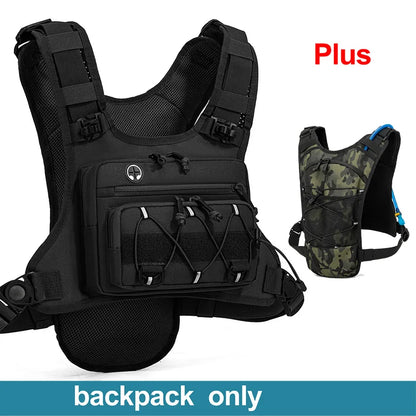 Running Chest Pack Hydration Vest For Cycling Hiking Bicycle Race Marathon Bag Men Women Sports Tactical Pouch Camping Backpack