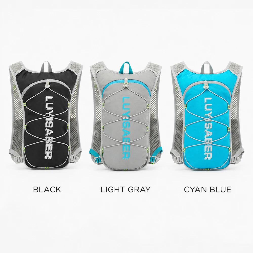 Lightweight Cycling Hydration Backpack Reflective Running Vest Water Resistant Trail Pack for Hiking Marathon Men Women