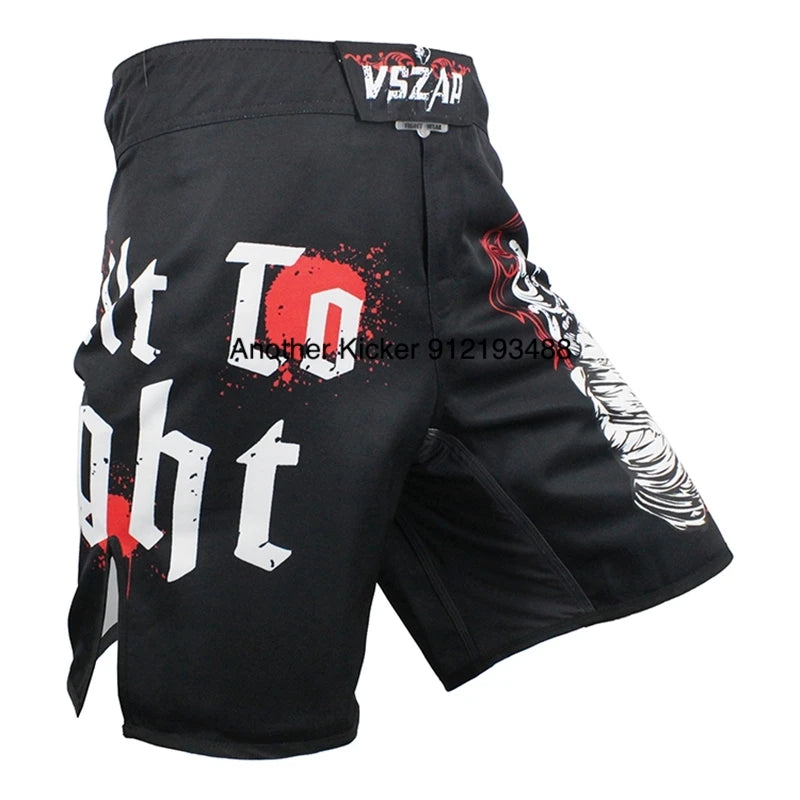 Vszap MMA BJJ Shorts Comprehensive Fighting Training Pants Men's Muay Thai No Gi Judo Jiu Jitsu Sports Boxing Grappling Shorts