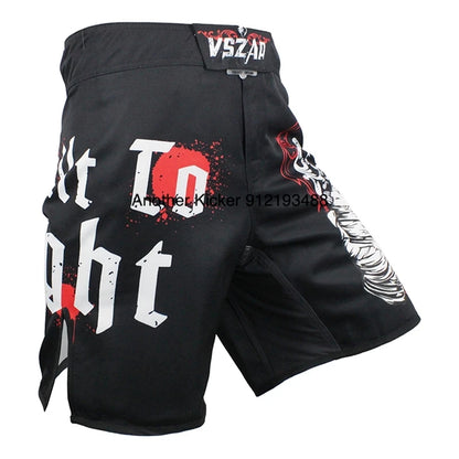 Vszap MMA BJJ Shorts Comprehensive Fighting Training Pants Men's Muay Thai No Gi Judo Jiu Jitsu Sports Boxing Grappling Shorts