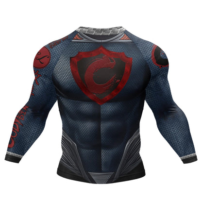 Bjj Rash Guards Mens Jiu Jitsu MMA T-shirt Rashguard No Gi Long Sleeve Men Boxing Running Training T-shirts Strech Sport Tees