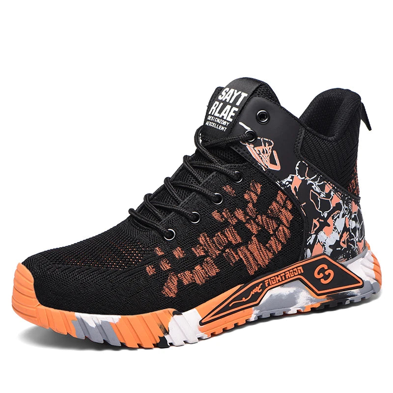 High Top Safety Shoes Men Work Shoes Men Women Work Safety Boots Men's Work Shoes Fashion Security Protective Boots