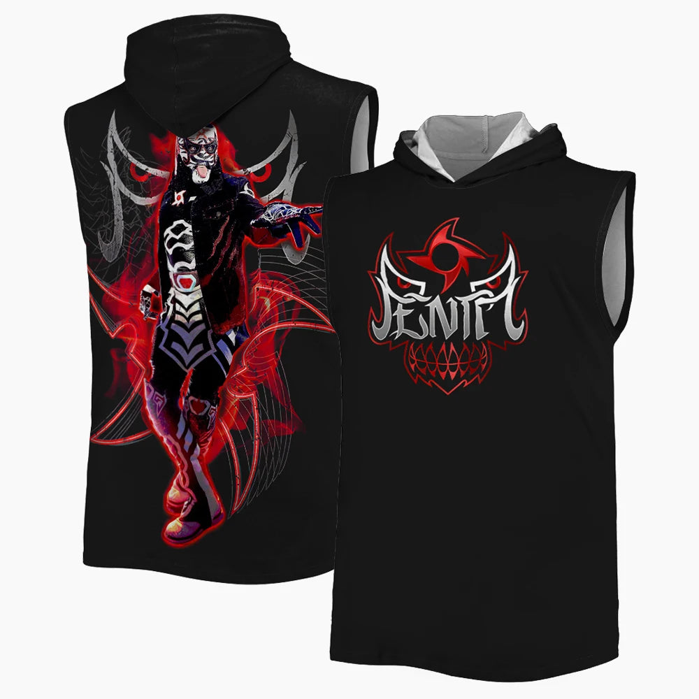 Men's Black Penta Penta's Gym Tank Top 3D Outdoor Sports Quick Dry Breathable Hooded Tank Street Casual Sleeveless Hoodie 2026