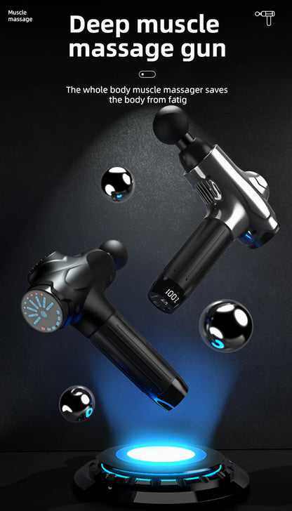 Professional Massage Guns12 Heads Smart Massage Gun For Body Neck Back Electric Handheld Fascia Gun Muscle Relaxation Massager