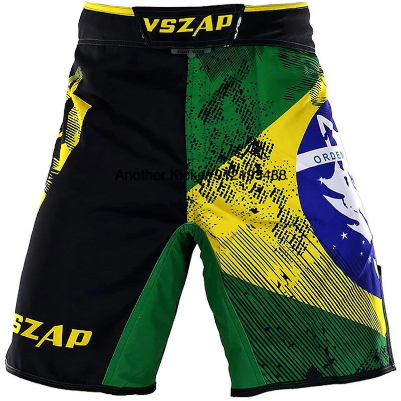 Vszap MMA BJJ Shorts Comprehensive Fighting Training Pants Men's Muay Thai No Gi Judo Jiu Jitsu Sports Boxing Grappling Shorts