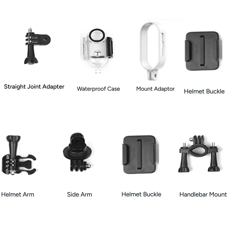 Accessories Kit for Action Camera of H88 Accessory Quick Release Buckle Tripod Mounts Sticker  Cycling Driving Helmet Waterproof