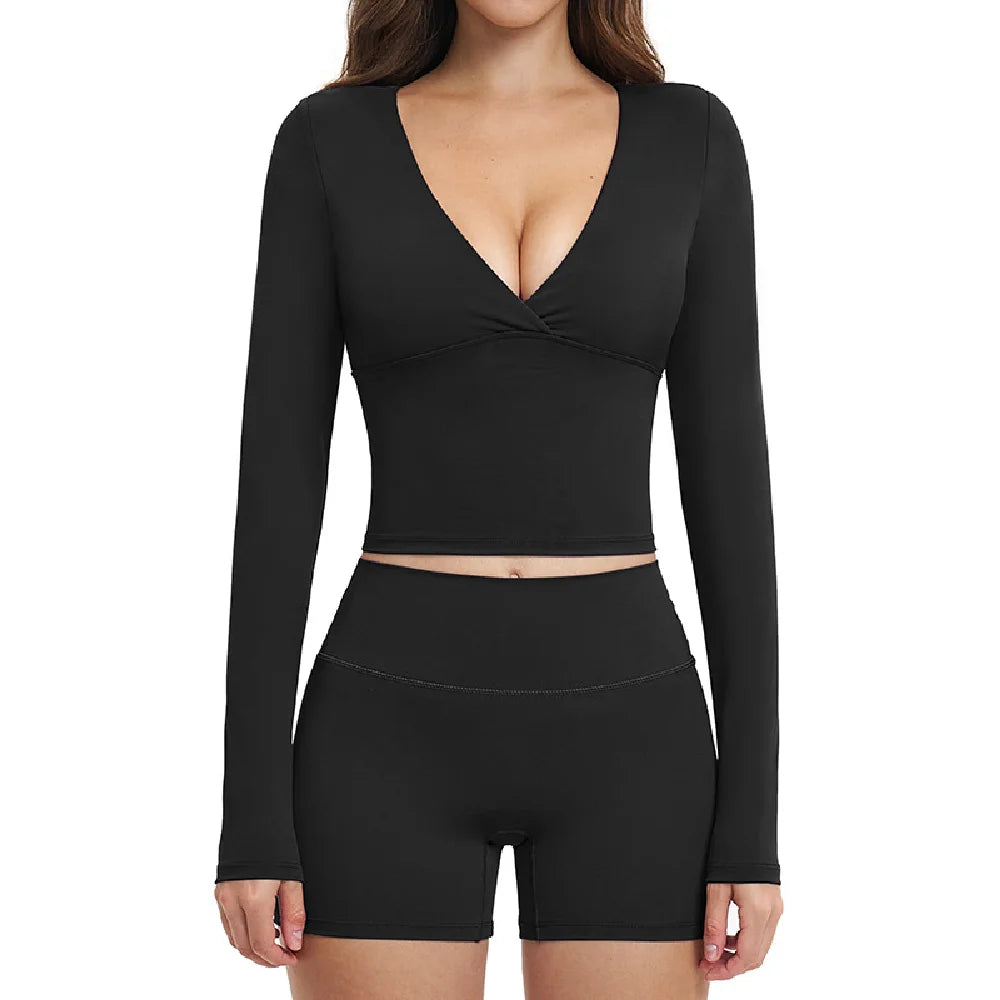 Women Tracksuit Workout Outfits 2PCS Yoga Set Gym Clothes Female Push Up Fitness Set Running Sportwear Sports Bra Shorts Suit