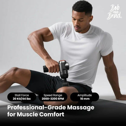 C2 Massage Gun: FSA Eligible Deep Tissue Percussion Massager with 5 Speeds and Heads for Athletes and Home Gym