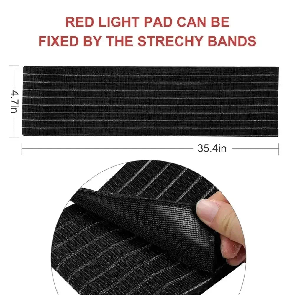 Red Light Therapy for Body,660&850nm Infrared Light Therapy Pad with Timer,Wearable for Back Knee Hip Shoulder Muscle Relaxation