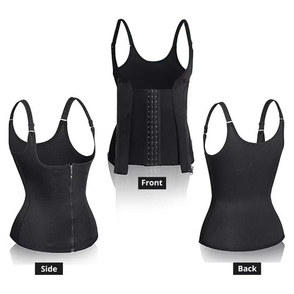 Sweat Waist Trainer Vest Slimming Corset for Weight Loss Body Shaper Sauna Suits Compression Shapewear Belly Girdles Tank Tops