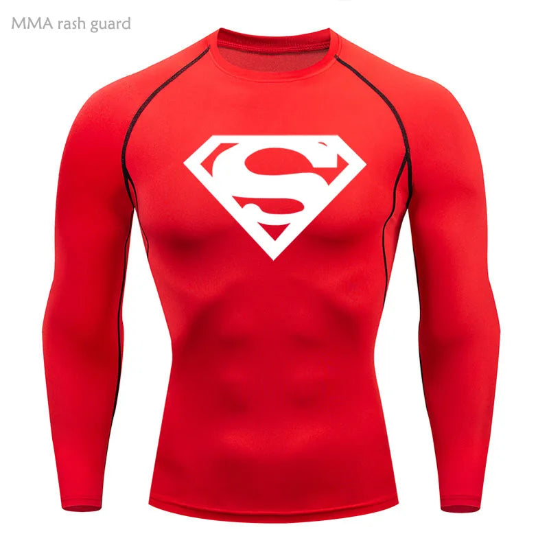 Sports Compression Shirt Men's T-Shirt Short Sleeve Quick Dry Summer Fitness Top Bodybuilder T-shirt Running Men's Gym Clothing