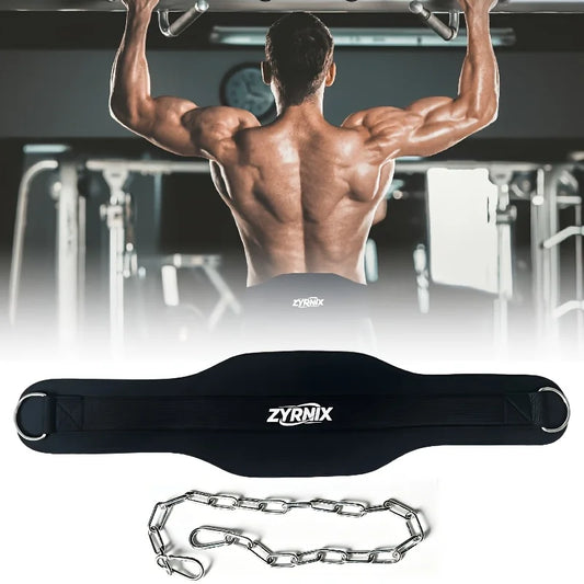 Weight-Bearing Pull-Up Belt, Weight-Bearing Waist Belt with Chain, Weightlifting Belt, 1 Weight-Bearing Belt + 1 Iron Chain/81Cm + 2 Carabiners, Weightlifting Chain Belt, Suitable for Pull-Ups on Parallel Bars and Pull-Ups, S