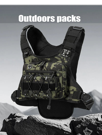Running Chest Pack Hydration Vest For Cycling Hiking Bicycle Race Marathon Bag Men Women Sports Tactical Pouch Camping Backpack