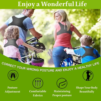 Lightweight Posture Corrector Back Support Belt for Improving Sitting Posture - Adjustable for Correcting Sitting Posture