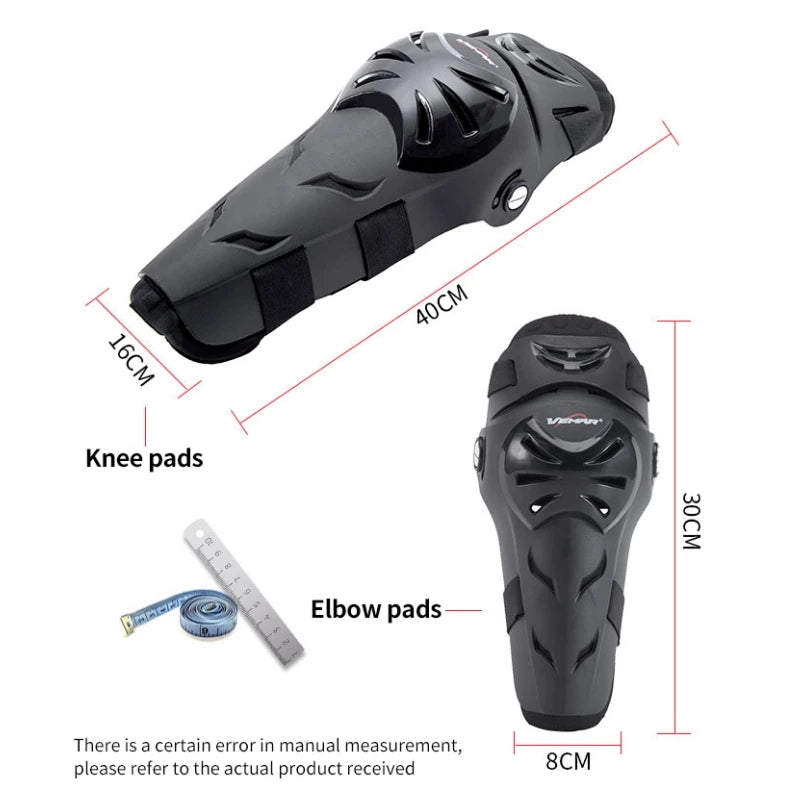 Adult Motorbike Knee Pads Elbow Pads Motorcyclist Riding Equipment Protective Knee Protector Bicycle Rider Protection Gear