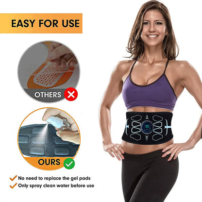 Electronic Muscle Stimulator ABS Trainer Ab Toning Belt Muscle Toner Fitness Strength Training Workout Equipment For Men Women