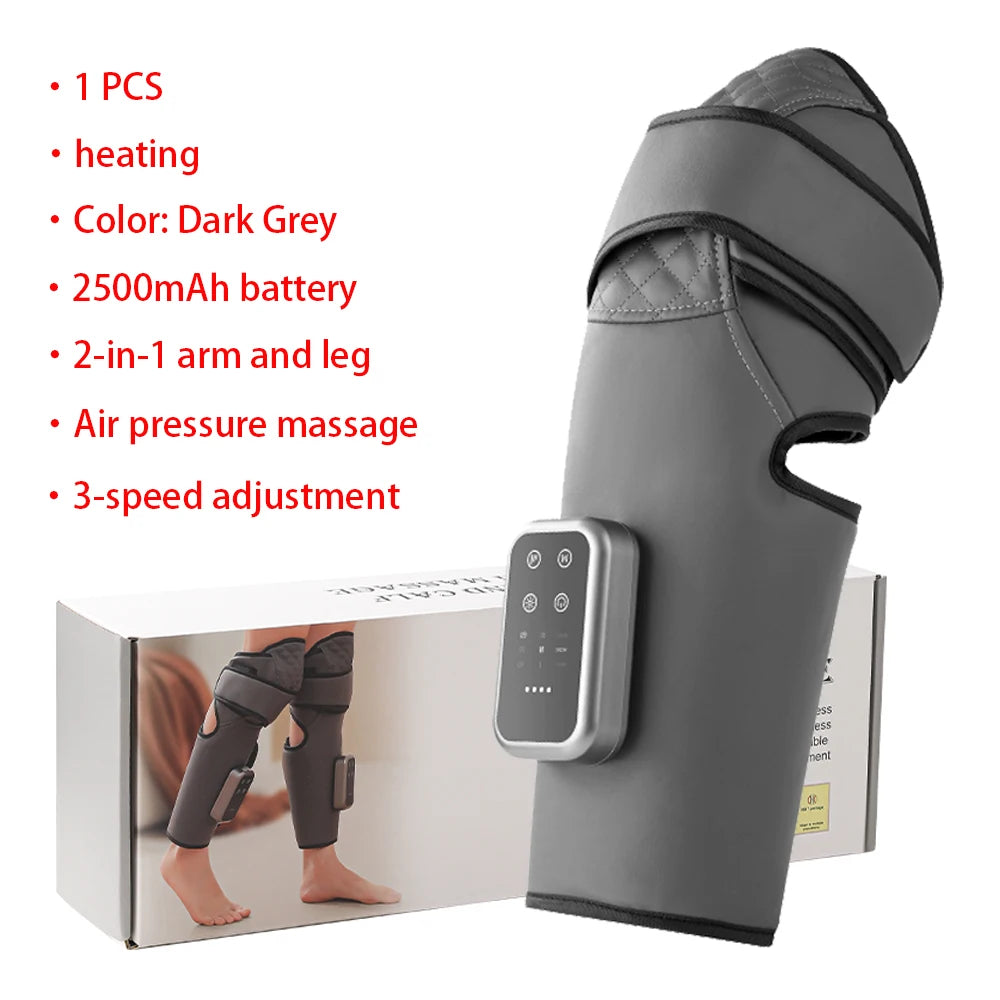 Electric Leg Massager Cordless Hot Compress Air Pressure Massage Relax Muscles Relieve Fatigue Promote Blood Circulation