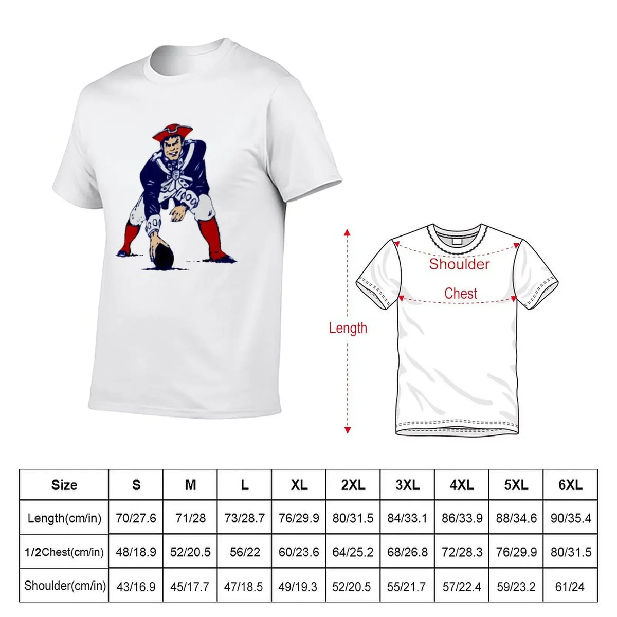New Football Patriots T-Shirt man t shirt designer shirts clothing for men