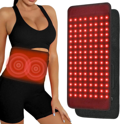 Red Light Therapy for Body,660&850nm Infrared Light Therapy Pad with Timer,Wearable for Back Knee Hip Shoulder Muscle Relaxation