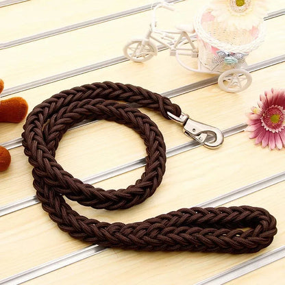 4.5ft Heavy Duty Large Dog Leash Durable Nylon Braided Lead for Small Medium Big Dogs Walking Hunting Camping Pet Accessories