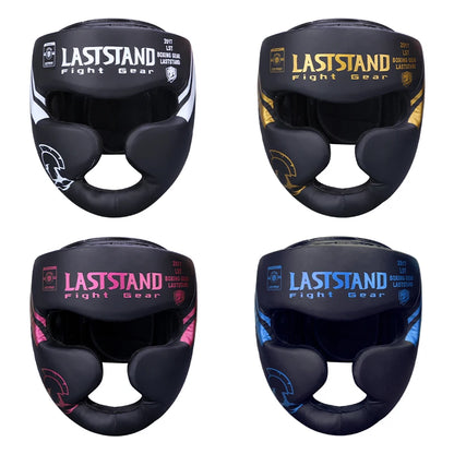 Boxing Headgear for Men Women Muay Thai MMA Kickboxing Safety Head Guard Sparring Closed Type Head Gear with Full Face Coverage