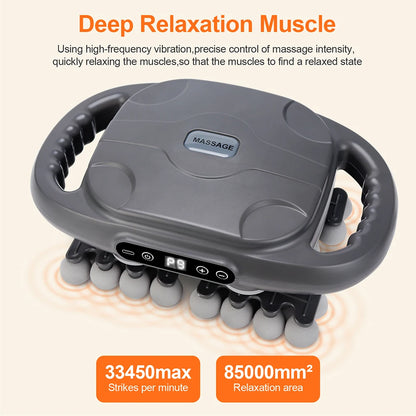 42 Heads Fascia Gun High-Frequency Vibration Deep Body Massage Device Back Waist Thigh Massager Neck Shoulder Muscle masajeador