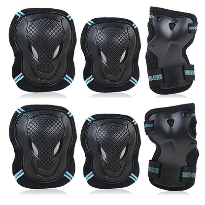 6PCS Knee & Elbow Pads Set with Wrist Guards - Multi-Sport Protective Gear for Kids/Adults - Cycling, Skating, Riding Safety