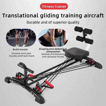 Multi-functional rowing machine sit-up abdominal wheel full-body weight loss and fitness equipment rowing fitness equipment