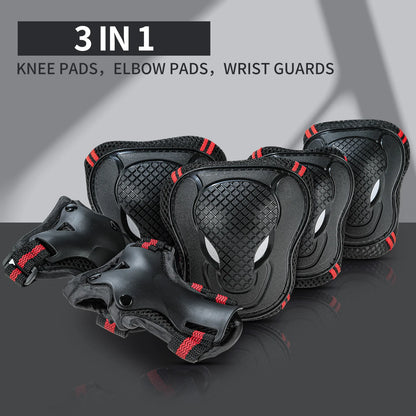 Youth & Kids Knee Pads Elbow Pads with Wrist Guards Protective Set for Biking, Cycling, Inline Roller Skating and Multi-Sports