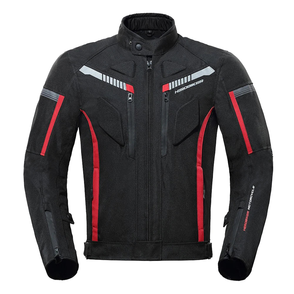 HEROBIKER Waterproof Motorcycle Jacket Man Racing jacket Wearable Motorcycle Pants Moto Jacket  With EVA Protection