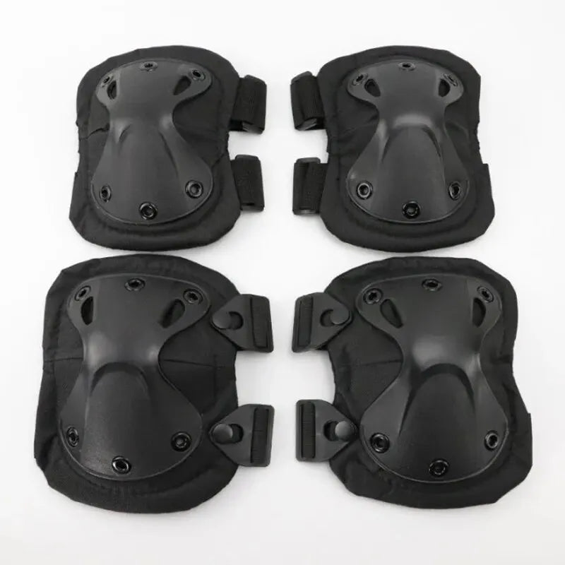 4PCS Knee Pads Elbow Pads Set Adjustable Protective Guard for Cycling Skating Skateboard Outdoor Sports Work Safety Knee Support