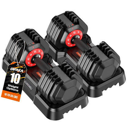 Adjustable Dumbbells Set for Home Gym, Custom